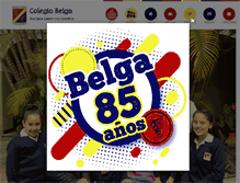 Tablet Screenshot of colegiobelga.edu.gt